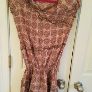 R.P.S addict Brown Louis dress size small made in